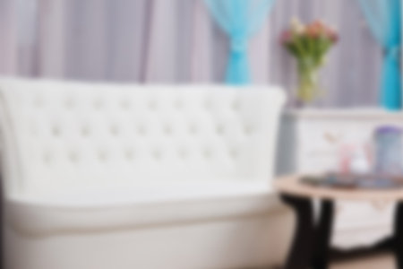 Blurred background a beauty salon, a place of expectation of clients, resepshnの写真素材