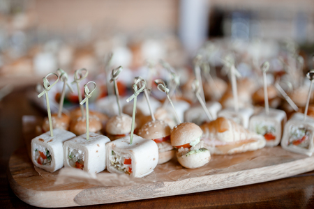 Buffet dinner cater food celebration party service banquetの写真素材