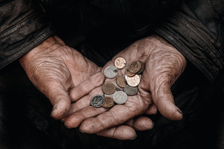 Economy Russia is falling and currency of country is depreciatingの写真素材