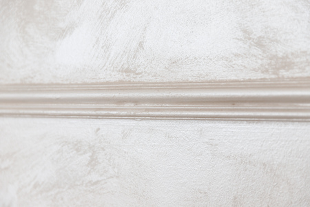 Close-up details of interior skirting ceiling of white color, classic styleの写真素材