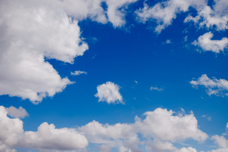 Rain clouds against the blue sky. Concept weather forecastの写真素材