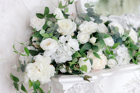 Decoration artificial flower arrangement modern bouquet weddingの写真素材