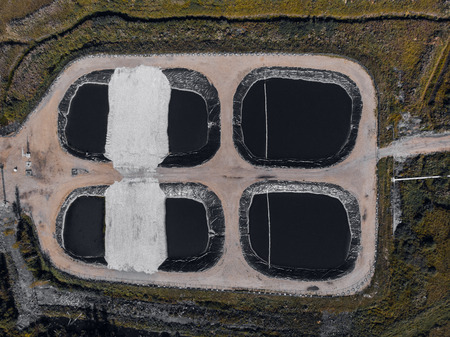 Open pit mine, extractive industry for coal, Russia, Kemerovo.の写真素材