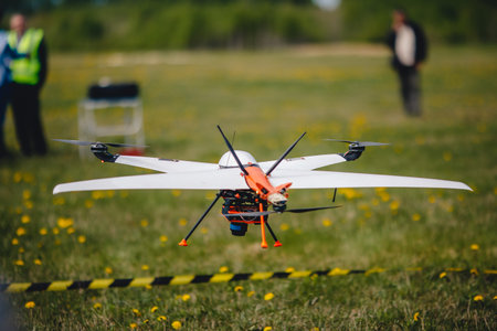 Hybrid drone for scanning fields Agricultural crop Drought level
