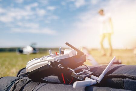 Remote control for electric drone and aircraftの写真素材