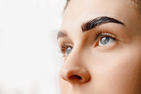 Eyebrow tint, master correction of brow hair women