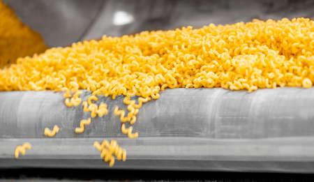 Pasta manufacturing automatic conveyor, drying and bagging for saleの写真素材