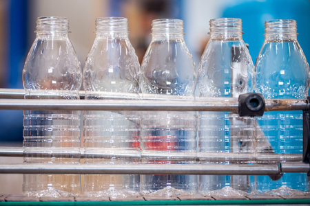Machine for bottling milk, industry equipment dairy plant