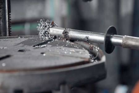 Magnetic tool for removing metal shavings after using jelly drillの写真素材