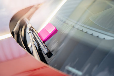 Concept of installing tinting film for car glass