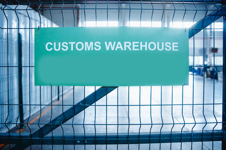 Customs control zone warehouse clearance cargo, international trade