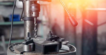 Automatic cutting tool for metal, industrial equipment for building machineryの写真素材
