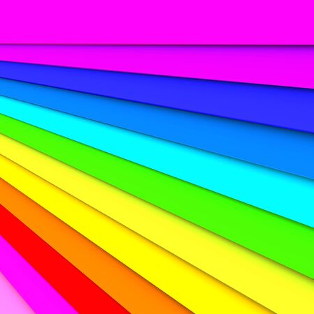 strip bar colorful 3d renderingの写真素材