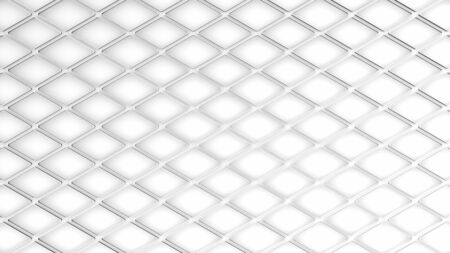 pattern grid white background. 3d renderingの写真素材