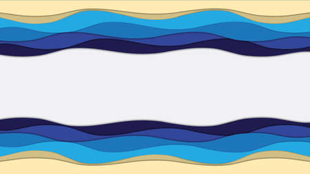 3D abstract background and paper cut shapes. Vector  illustration.の写真素材