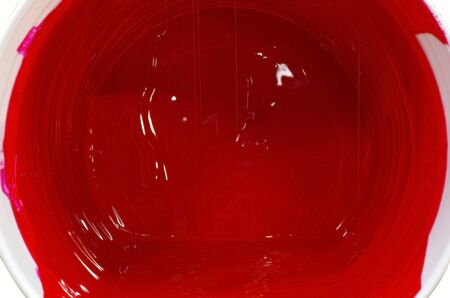 Pour of Red Color Printing Inkの写真素材