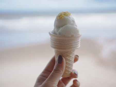 Ice cream in summer
