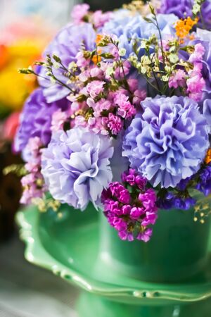 artificail carnation flowerの写真素材