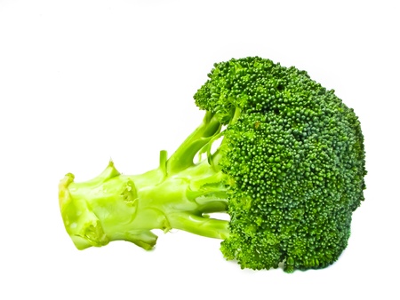 broccoli on white background の写真素材