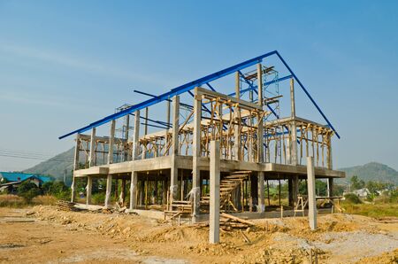 house construction in developmentのeditorial素材