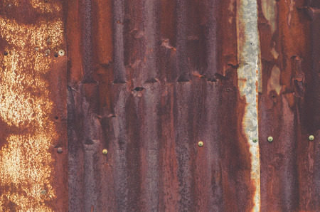 old rusty zinc sheet pattern backgroundの写真素材
