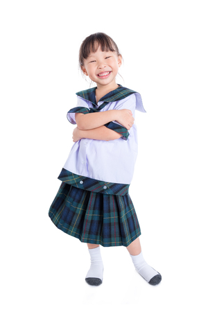 Little asian schoolgirl smilingの写真素材
