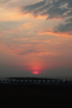 The sunsetの写真素材