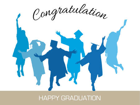 Happy Graduation on illustration graphic vectorのイラスト素材