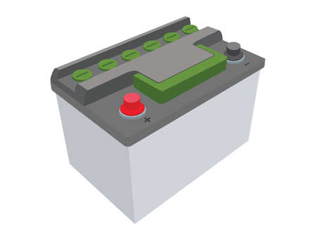 Car Battery on illustration graphic vectorのイラスト素材