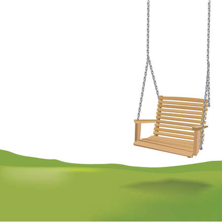 Tree Swing on illustration graphic vectorのイラスト素材