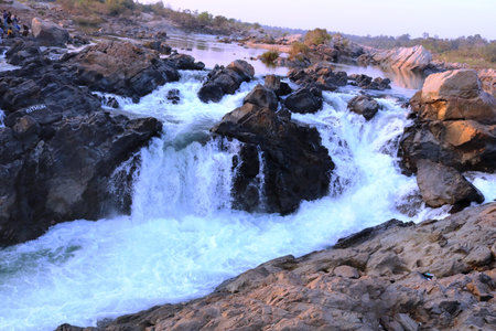BHIMKUND WATERFALLの写真素材
