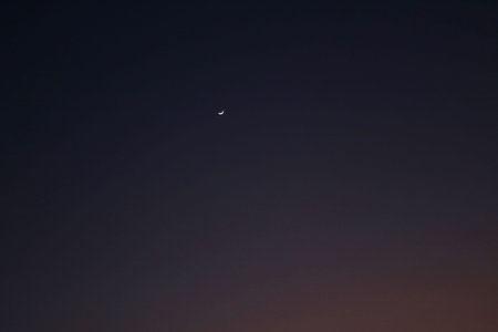 MOON IN THE SKYの写真素材