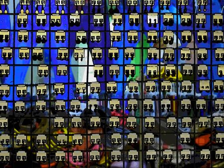 Jewelry on display, blurred backgroundの写真素材