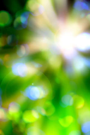 abstract spring green background and light reflectの写真素材