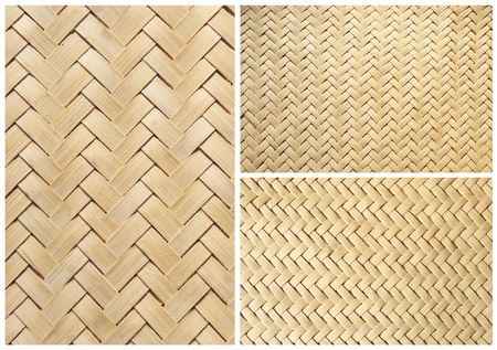 collection of texture bamboo basket for backgroundの写真素材