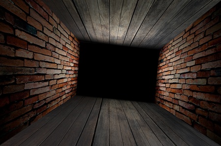 Tunnel into darknessの写真素材