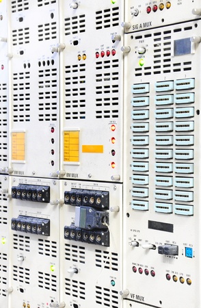 The communication and internet network server roomの写真素材