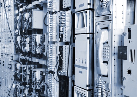The communication and internet network server roomの写真素材