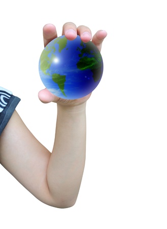 world and women hand holdingの写真素材