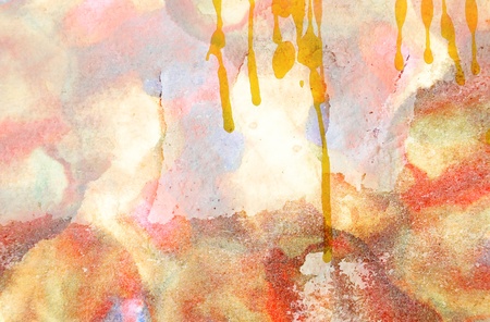 Abstract grunge wall and watercolor backgroundの写真素材