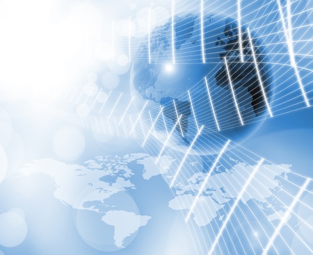 abstract world technology backgroundの写真素材