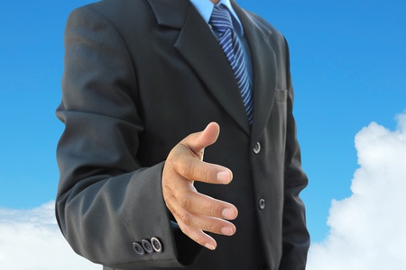 businessman hand to shakeの写真素材