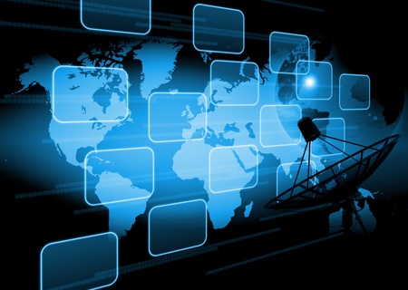 abstract world technology backgroundの写真素材