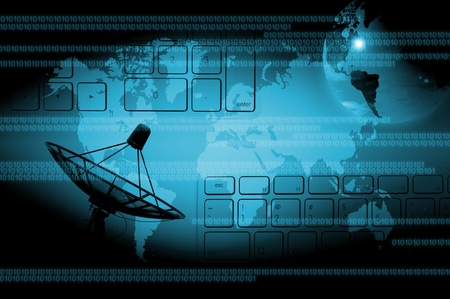abstract world technology backgroundの写真素材