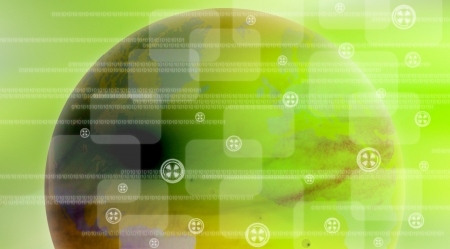 abstract world technology backgroundの写真素材