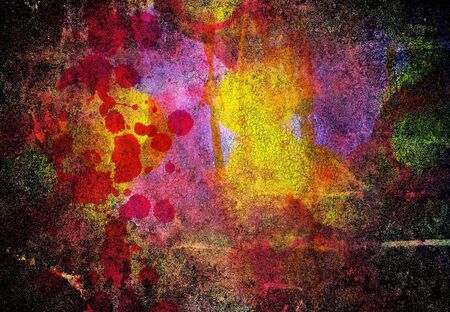 abstract the old grunge wall for backgroundの写真素材