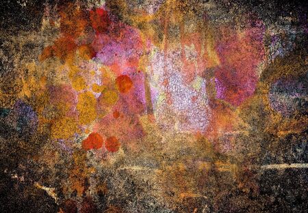 abstract the old grunge wall for backgroundの写真素材