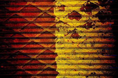 abstract the old grunge wall for backgroundの写真素材
