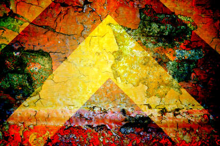 abstract the old grunge wall for backgroundの写真素材