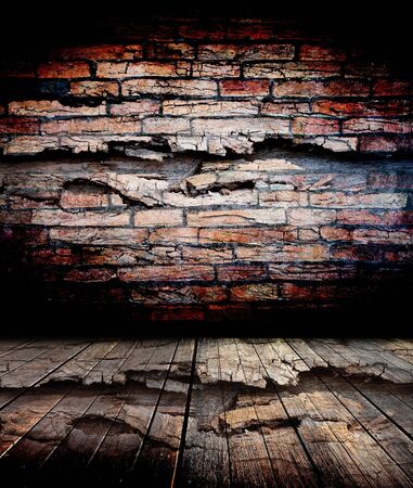 abstract the old wood floor for backgroundの写真素材